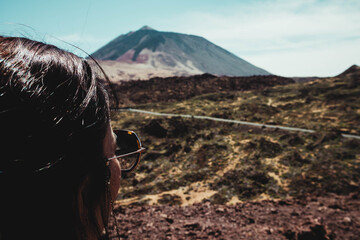 landscape with a volcano