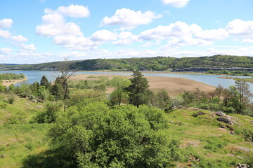 Naklejka premium Landscape around Bohus Fästning, Sweden