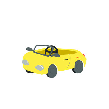 Vector image of a children's toy car