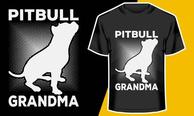 Pitbull grandpa,  best grandpa shirts,  Vector Artwork, 
