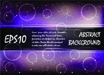 Illustration of abstract background with magic lights