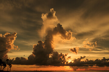 Fototapeta premium Cloud Formation. Tampa Bay. Florida