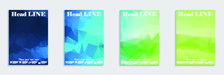 A set of brochures from polygons