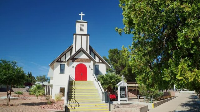 Exterior sunny view of the St Christopher's Episcopal Church
