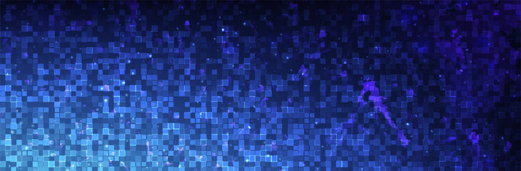 Abstract blue background. Geometric pattern. Vector illustration