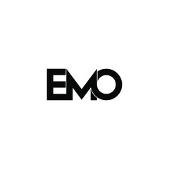 emo letter original monogram logo design