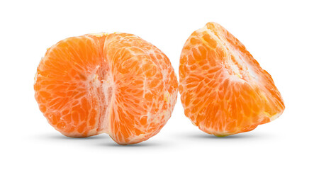 Orange slice isolated on white background