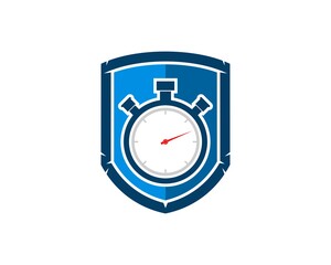 Simple shield with stopwatch inside