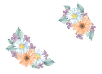 Obraz premium 優しい色の花のブーケ