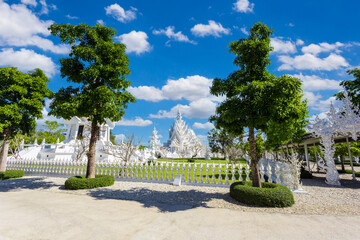 Fototapeta na wymiar Wat Rong Khun, aka The White Temple, Thailand.