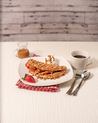 breakfast with coffee