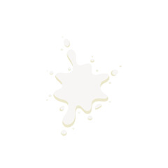 Obraz premium milk packing, glass of milk on white,dairy products background. Icon,Vector,illustration cartoon style.