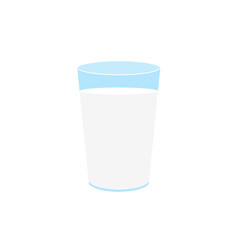 milk packing, glass of milk on white,dairy products background. Icon,Vector,illustration cartoon style.