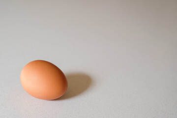 Egg on White Kitchen Bench