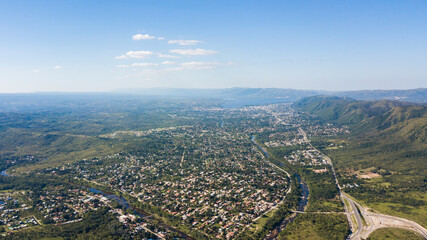 aerial view of the city