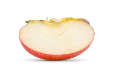 Sliced apple isolated on white