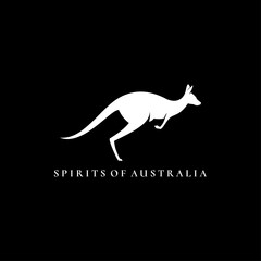 Kangaroo Logo design vector illustration