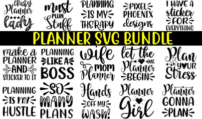 Planner svg bundle