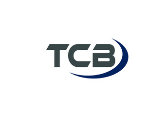 this is a creative text TCB logo icon