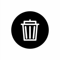 Trash rounded icon filled style
