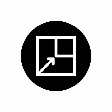 Image resizer rounded icon filled style