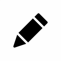 Pencil icon with glyph style