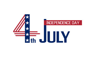 4th of july - usa independence day, holiday banner or social media post template