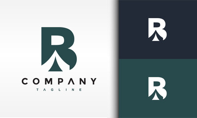 letter B logo tent