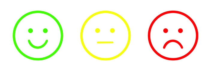 COLOR SCALE AND SCALE OF EMOTIONS. VECTOR GRAPHIC RESOURCE