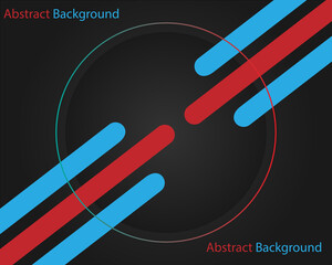 abstract black background on circle vector design