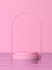 Abstract background minimal style for product branding. Mock up scene and empty space. 3d render