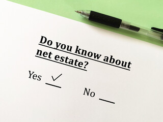 Questionnaire about last will