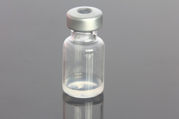 Closeup of vaccine vial 