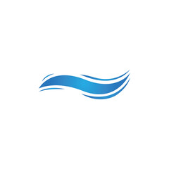 Fototapeta na wymiar Water Wave Logo Template. vector icon illustration
