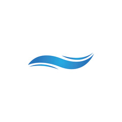 Water Wave Logo Template. vector icon illustration