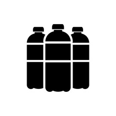 Water bottle icon isolated on white background