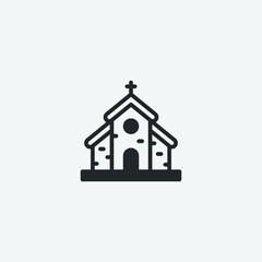 church icon vector illustration