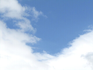青空と雲　コピースペース