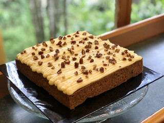 Carrot Cake with Walnuts and Cream Cheese Frosting