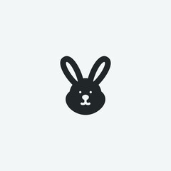 Easter bunny vector icon