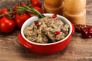 Chicken Liver with cream sauce