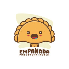 cute mascot empanadas snack.