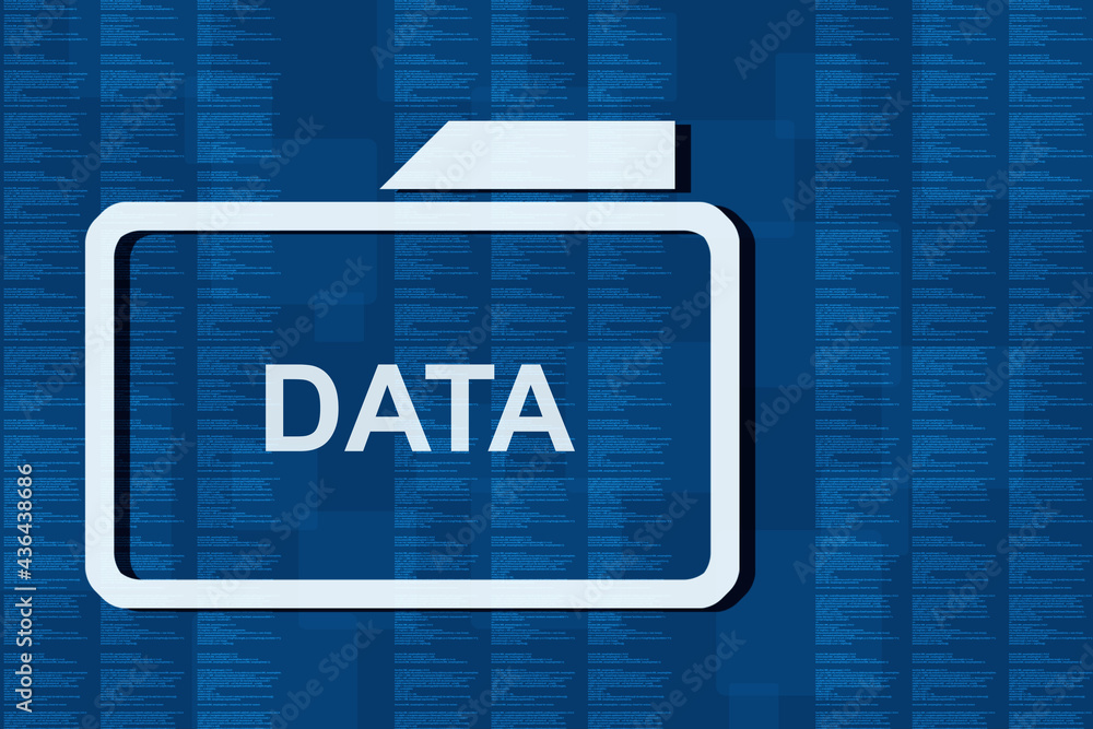 Poster 2d rendering folder with documents