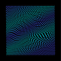  abstract wavy twisted distorted dots blue gradient colored texture background