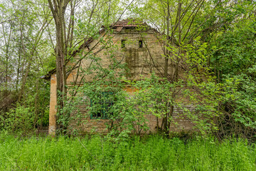Old Serbian traditional house. Abandoned houses in Serbia used by people to show how they once lived, mostly in the 20th century.