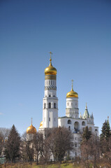 Beautiful view of the Moscow Kremlin. Russia, travel, history, ancient, beauty