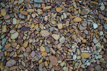 Stone texture. Background of rocks on the shore.