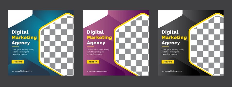 Digital marketing and corporate social media post template