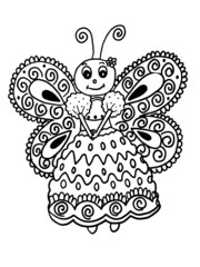 butterfly coloring page,flower coloring page,tattoo coloring page