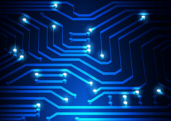 Circuit technology background with hi-tech digital data